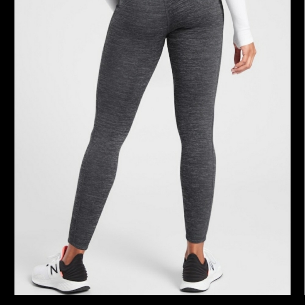 ATHLETA REVELATION HEATHER GREY LEGGINGS SMALL - Picture 4 of 9